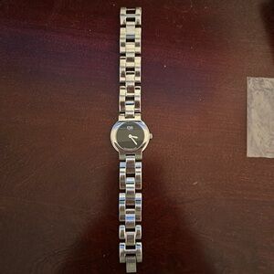 ESQ brand silver link watch